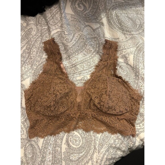 NWT Large Aerie Dusty pink lace bra - Picture 1 of 3